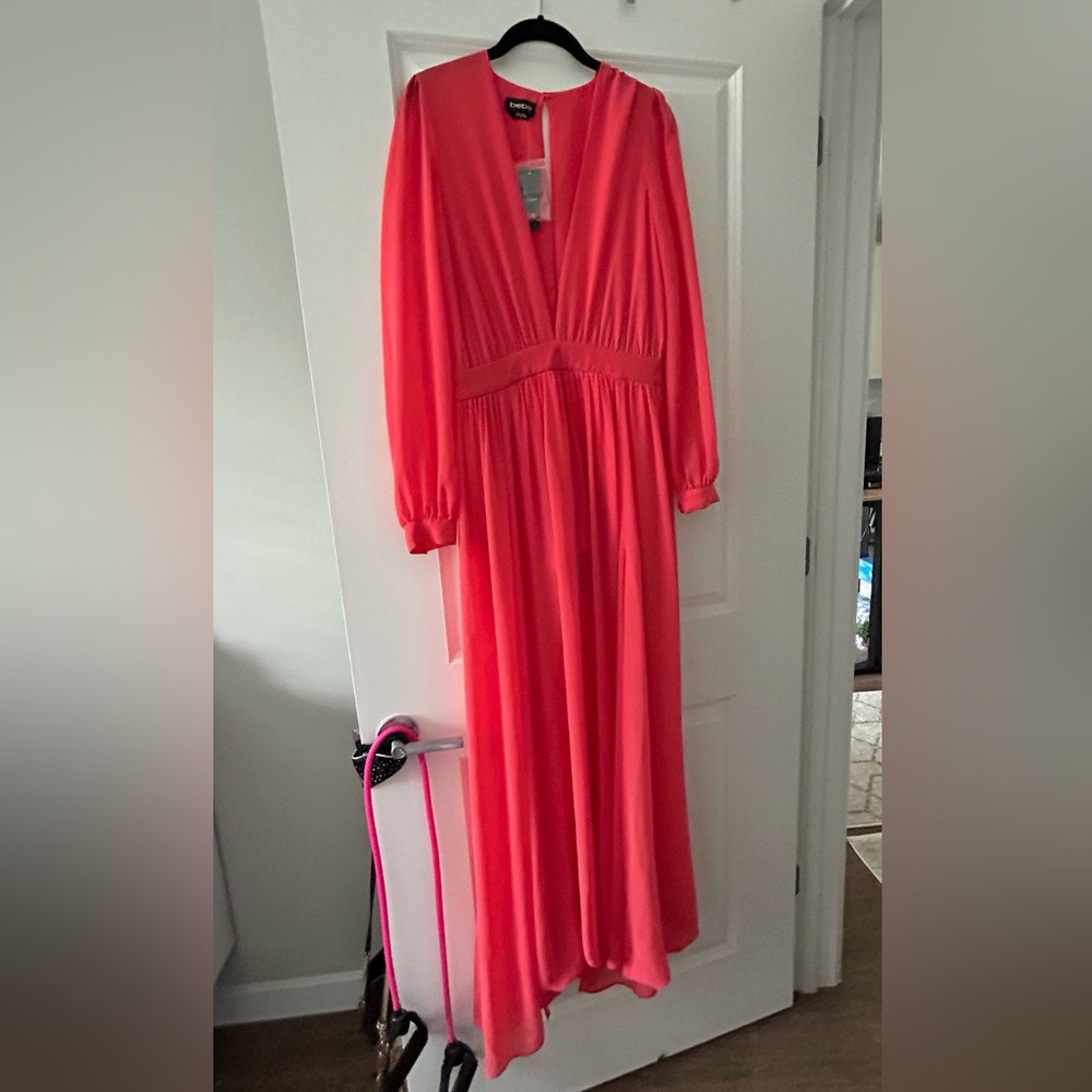 NWT BEBE coral deep V romper bodysuit 8
